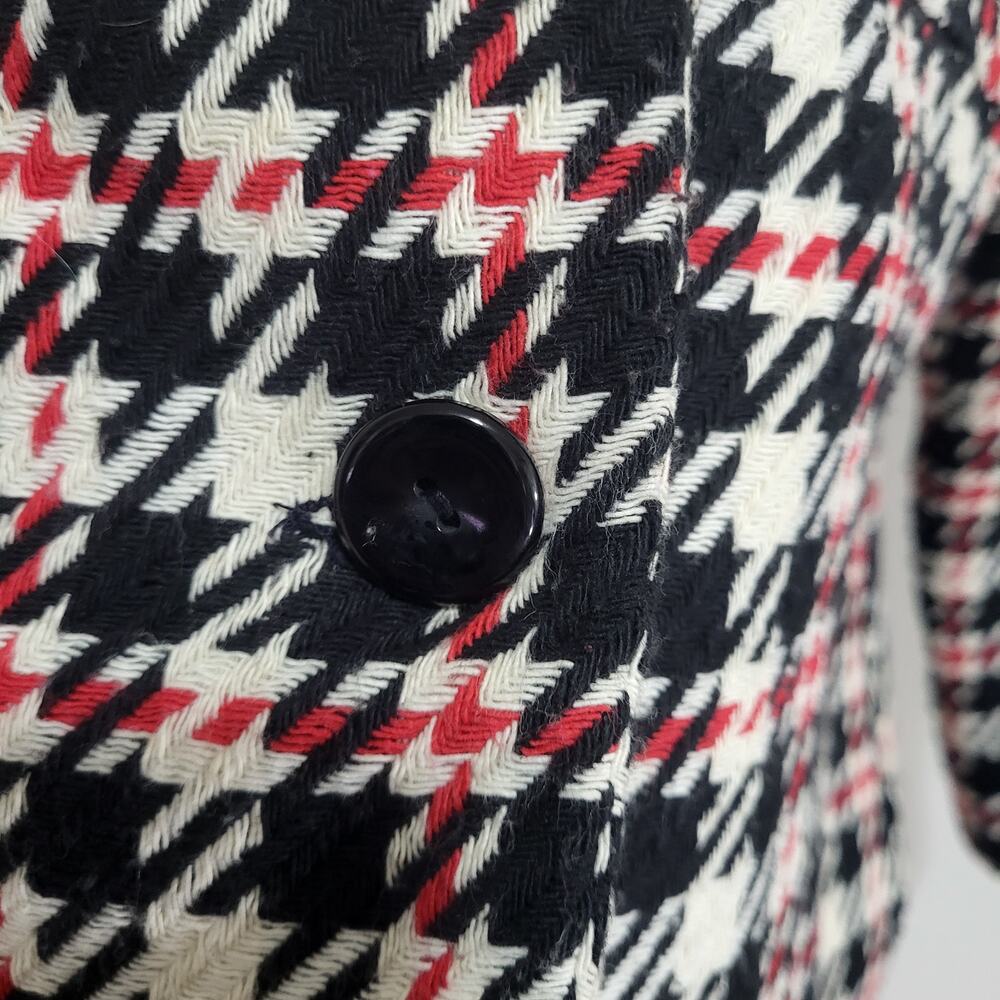 Hillard and Hanson Blazer Womens 6 Plaid Fitted Made in USA Casual Office Short - Picture 6 of 11